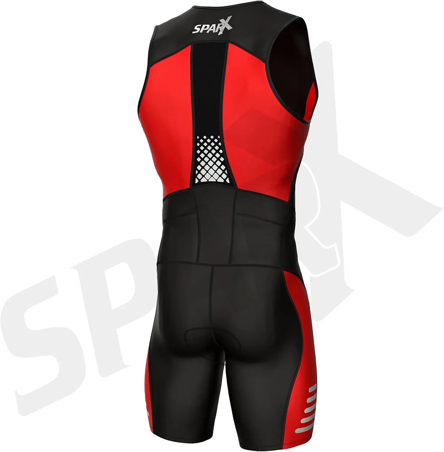 Sparx Men's Elite Triathlon Suit Trisuit SpeedSuit Skinsuit Swim-Bike-Run Triathlon Race Suit