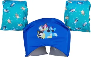SwimWays Swim Trainer, US Coast Guard Approved Life Vest Kids Swim Vest, Arm Floaties & Life Jackets for Kids 33-55 lbs
