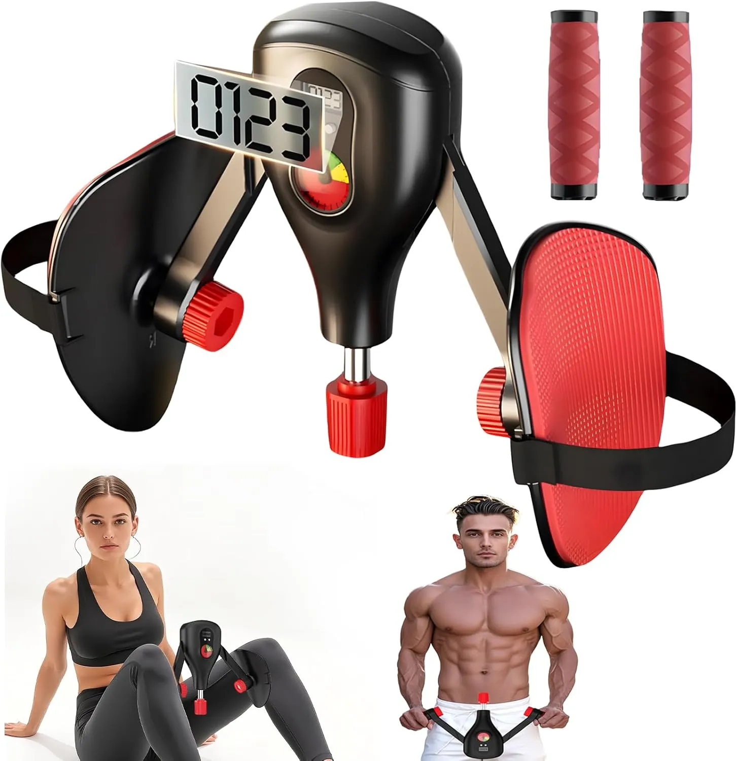 Thigh Master Exerciser Pelvic Floor Muscle Strengthening Device for Women, Adductor Machine for Leg and Thigh Workout Fitness Equipment