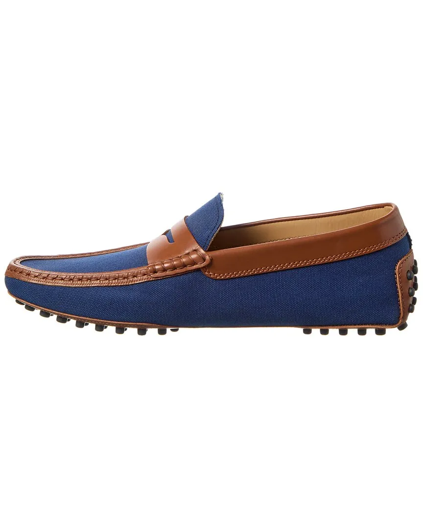 TOD’s Gommino Canvas & Leather Loafer