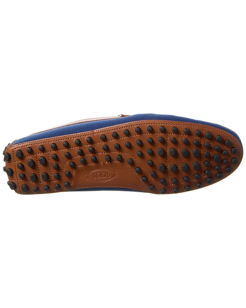 TOD’s Gommino Canvas & Leather Loafer