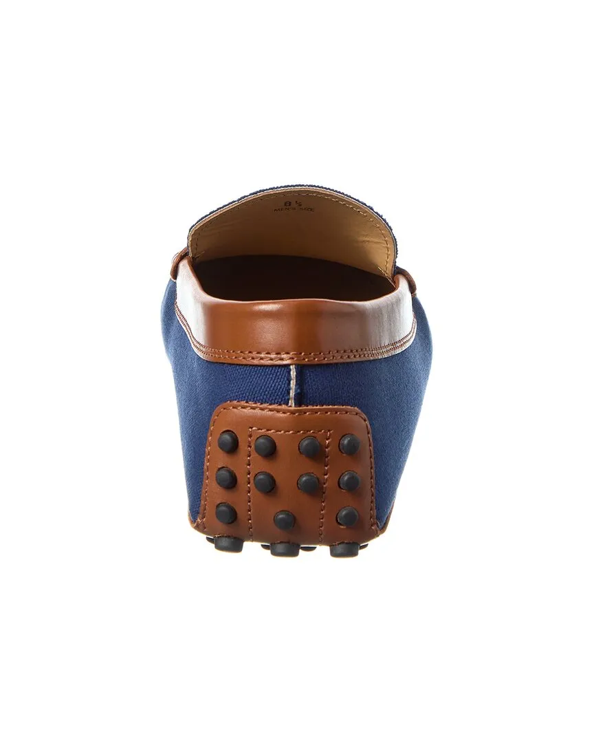 TOD’s Gommino Canvas & Leather Loafer