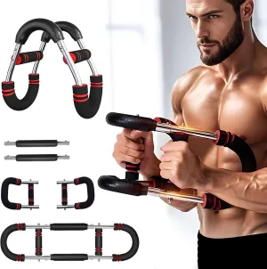 Twister Arm Trainer, 60-110lb Chest Workout Equipment, Three-Speed Adjustable Fitness Equipment, Arm Trainer, Portable Power Twister Bar, Detachable Design Fitness，for Home & Gym Fitness Equipment