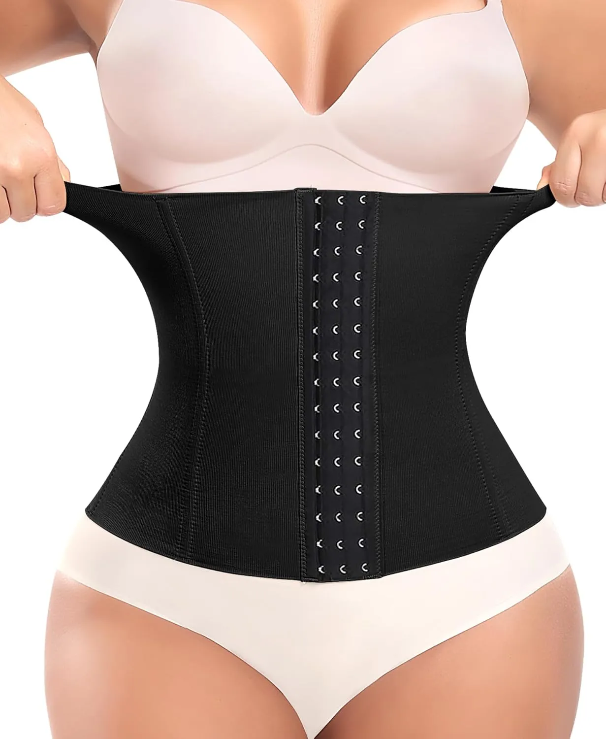 Werena Waist Trainer for Women Corset Shapewear Tummy Control Slimming Body Shaper Girdle Waist Cincher Postpartum Belly Band