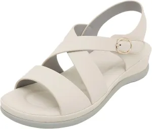 Women's Arch Support Orthotic Sandals Comfortable Walking Sandals with Adjustable Hooks Open Toe Beach Sandal