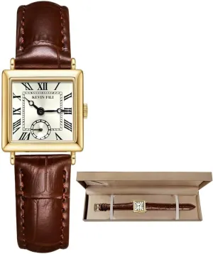 Women's top Layer Cowhide Strap Watch Exquisite and Elegant Women's Watch Classic Retro Square Women's Quartz Watch Gift for her