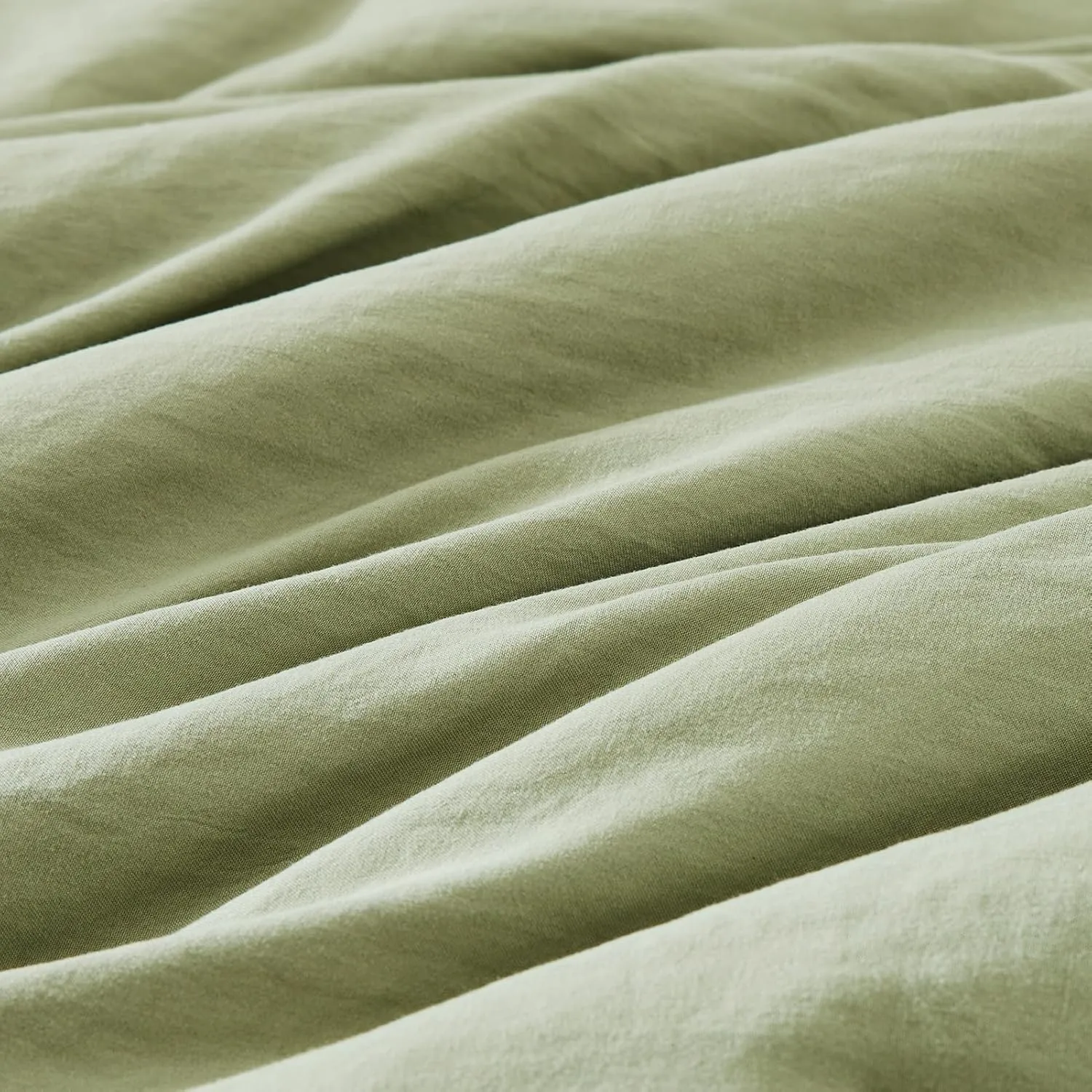 WRENSONGE Twin Comforter Set- 5 Pieces Sage Green Bed in a Bag, All Season Twin XL Bedding Sets with 1 Fitted Sheet, 1 Flat Sheet, 1 Pillow Sham and 1 Pillowcase