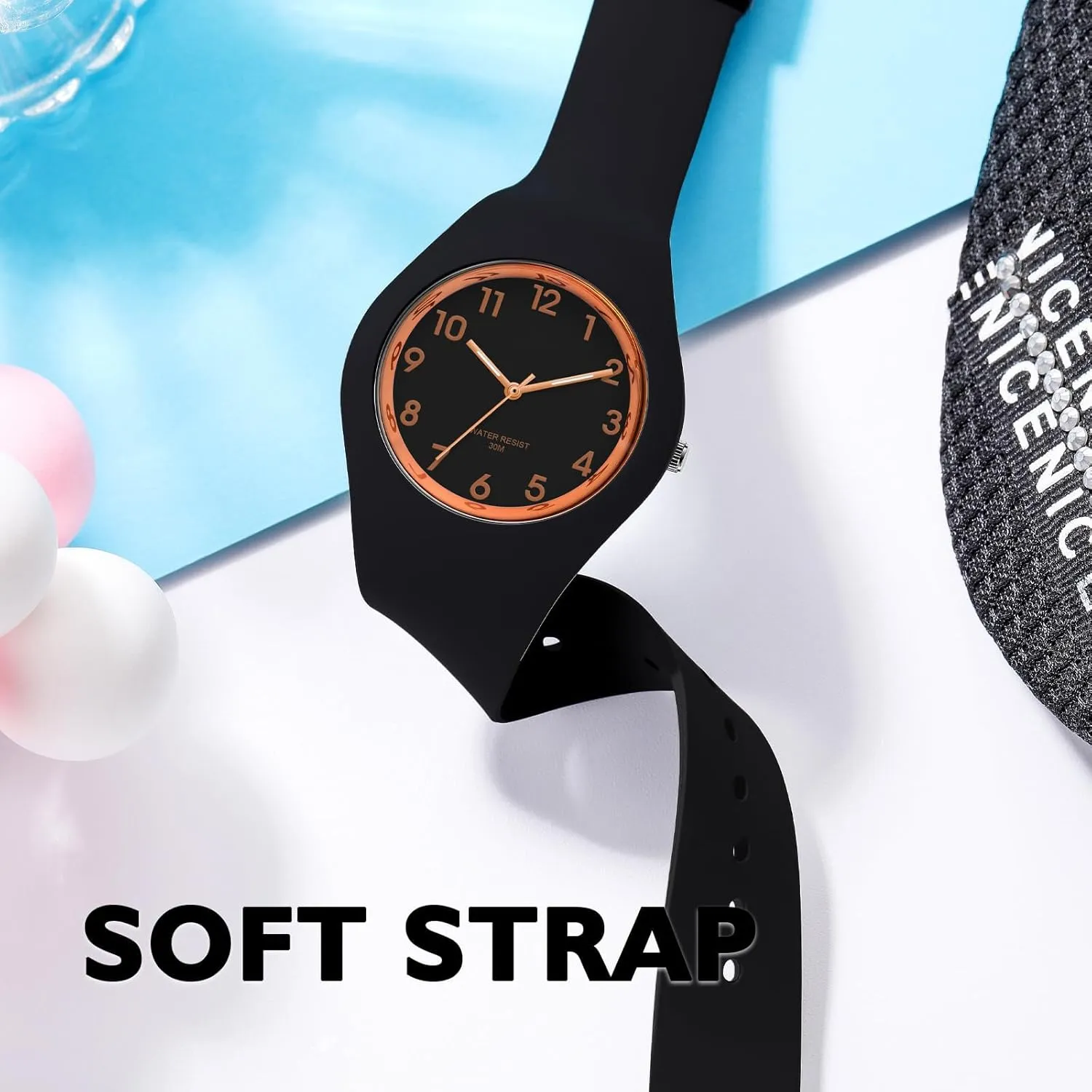 XCZAP Fashion Jelly Series Sports Ladies Silicone Strap Electronic Quartz Waterproof Watch