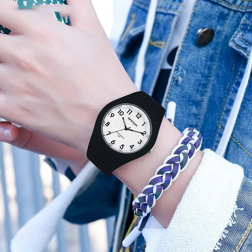 XCZAP Fashion Jelly Series Sports Ladies Silicone Strap Electronic Quartz Waterproof Watch