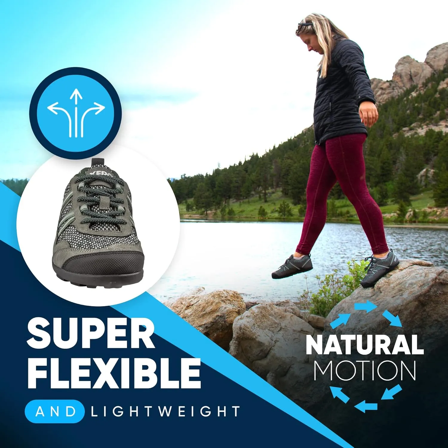 Xero Shoes Women's TerraFlex Barefoot Hiking Shoe