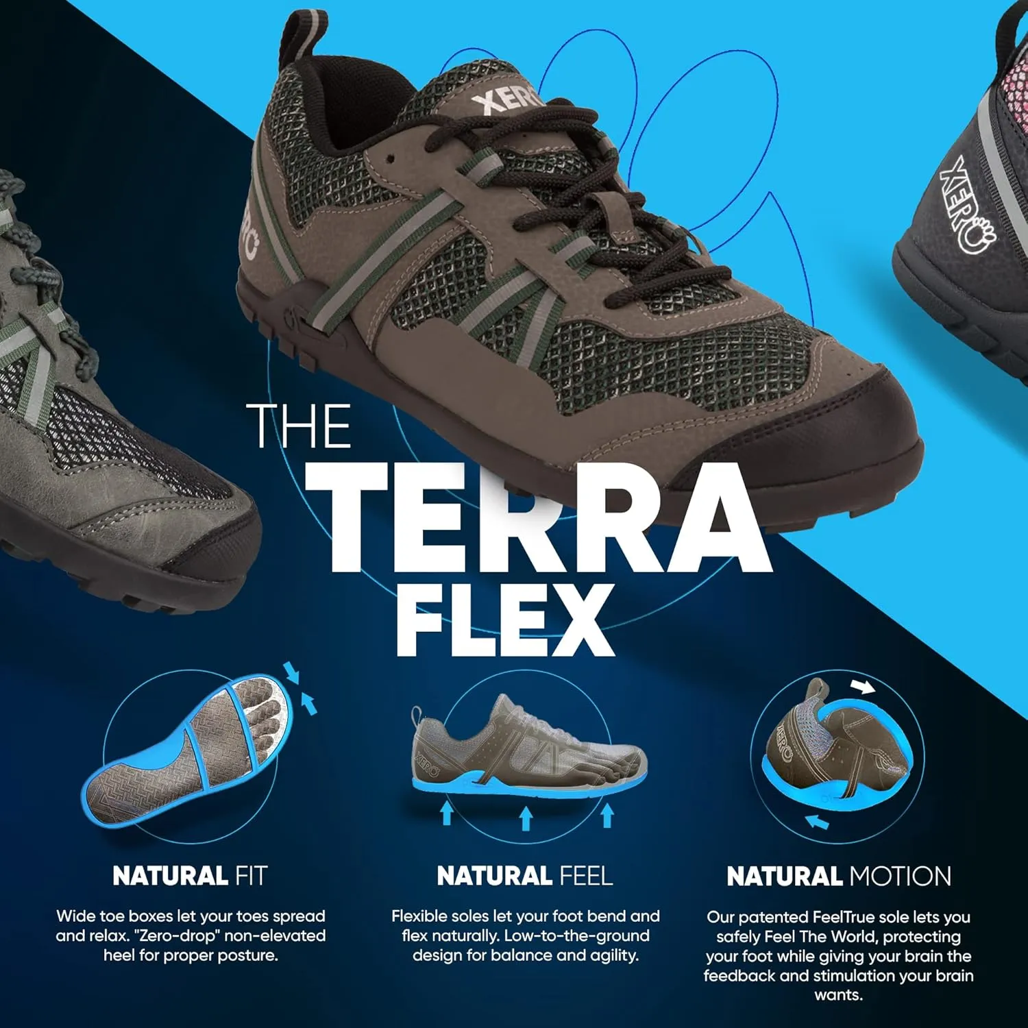 Xero Shoes Women's TerraFlex Barefoot Hiking Shoe
